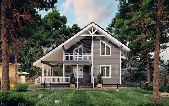 Каркасный дом РД-010, 124 м²