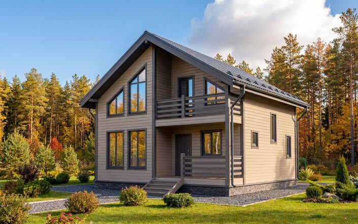 Каркасный дом РД-088, 136 м²